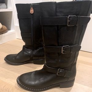 NEW GENTLE SOULS BLACK BUCKLE BOOT SIZE 7